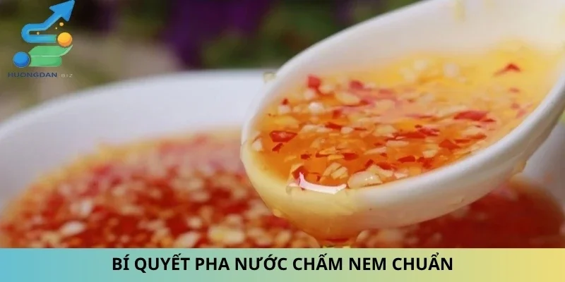 Bí quyết pha nước chấm nem chuẩn