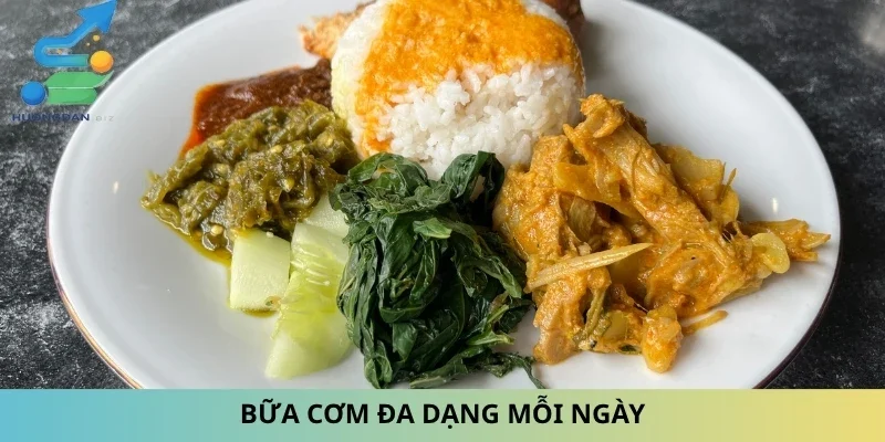 Bữa cơm đa dạng mỗi ngày