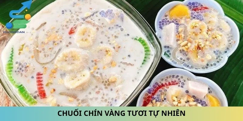 Chuối chín vàng tươi tự nhiên