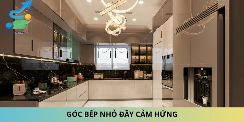 Góc bếp nhỏ đầy cảm hứng